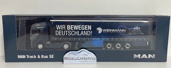Herpa Sondermodell: MAN TGX GX Gardinenplanen-Sattelzug "Weinmann" – Bild 2