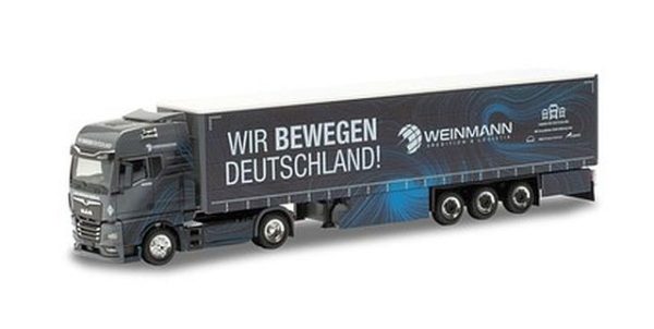 Herpa Sondermodell: MAN TGX GX Gardinenplanen-Sattelzug "Weinmann"