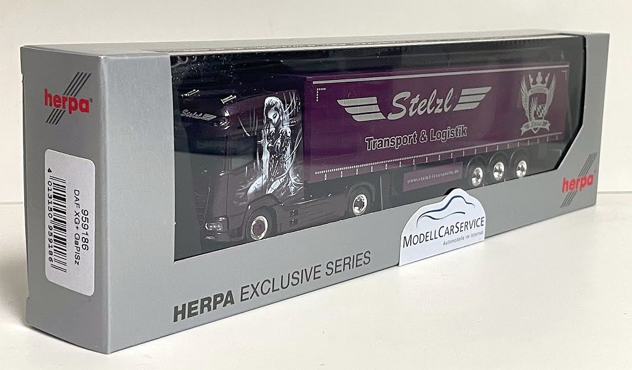 Herpa Sondermodell: DAF XG+ Gardinenplanen-Sattelzug "Stelzl" (2025) – Bild 2