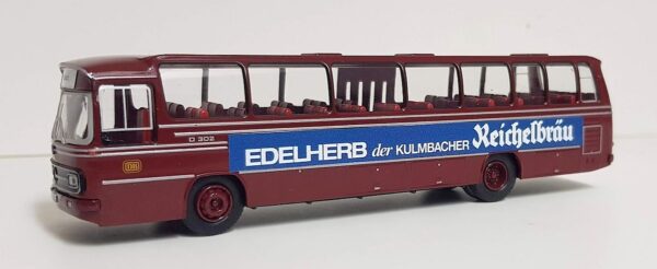 Brekina Sondermodell: MB O 302-13 Bahnbus "Kulmbacher Reichelbräu"-0