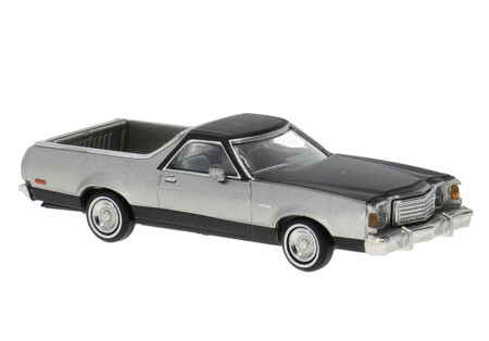 Brekina: Ford Ranchero 500, silbermetallic / schwarz