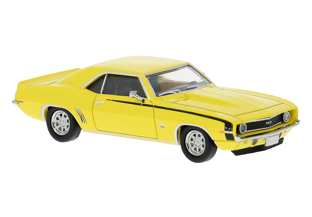 Brekina: Chevrolet Camaro Coupé (1969), gelb mit Dekor