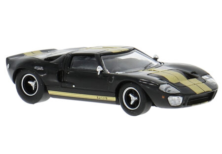 Brekina: Ford GT 40 (1966), schwarz/gold