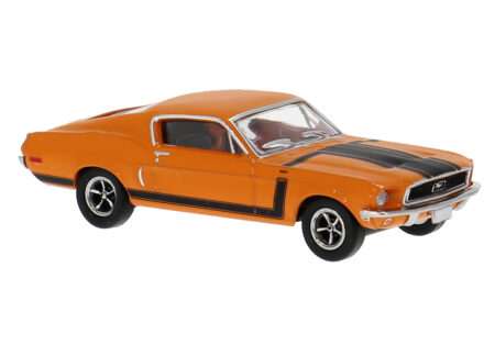 Brekina: Ford Mustang (1968), orange/schwarz