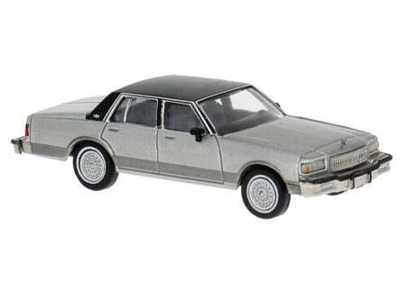 Brekina: Chevrolet Caprice (1987), Silber/schwarz