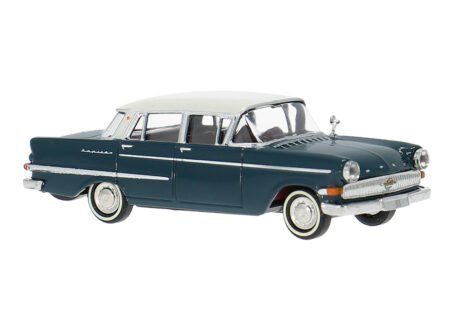 Brekina: Opel Kapitän P 2.6 (1959), blau / weiß