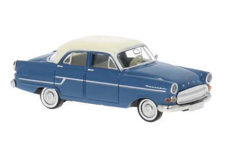 Brekina: Opel Kapitän (1956), blau / weiß