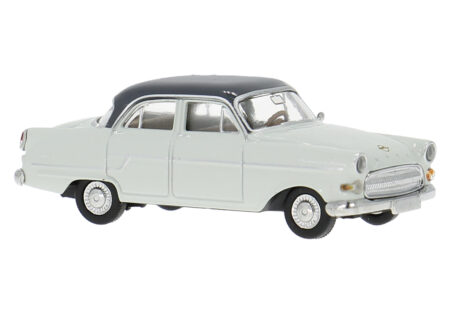Brekina: Opel Kapitän (1956), hellgrau/schwarz