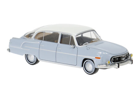 Brekina: Tatra 603-2 (1963), hellgrau/weiß