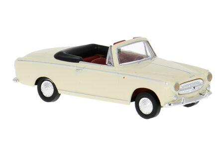 Brekina: Peugeot 403 Cabriolet, perlweiß