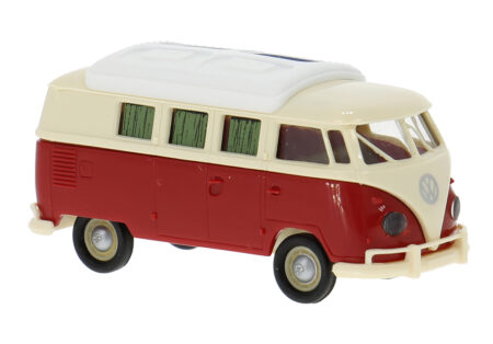 Brekina: VW T1b Camper (1960), hellbeige/rot