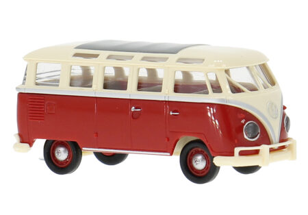 Brekina: VW T1b Samba (1960), hellbeige/rot