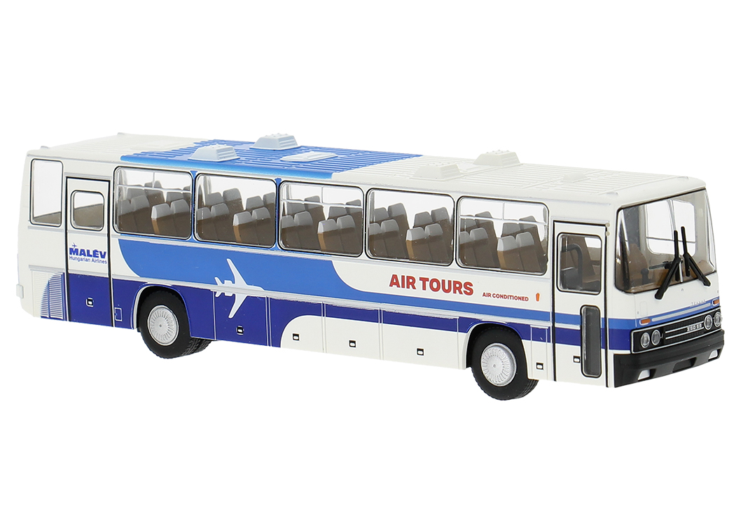Brekina: Ikarus 250 (1984), weiß/blau "Malev" (H)