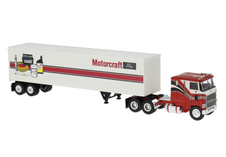 Brekina: Ford CLT 9000 Koffer-Sattelzug (1978) "Motorcraft"
