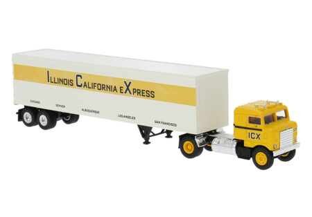 Brekina: Kenworth Bullnose Koffer-Sattelzug "ICX" (USA)