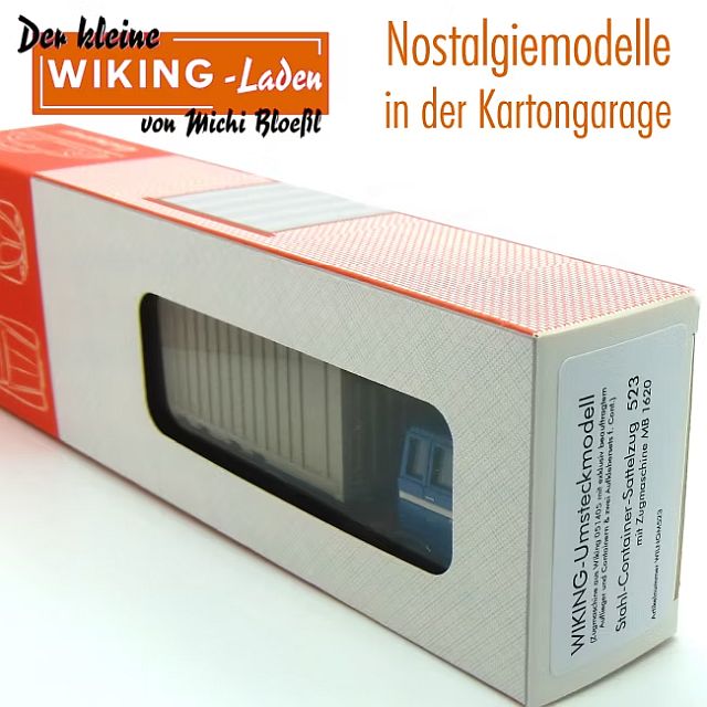 Wiking: MB LPS 1620 Containersattelzug mit zwei 20-Fuß Containern – Bild 3