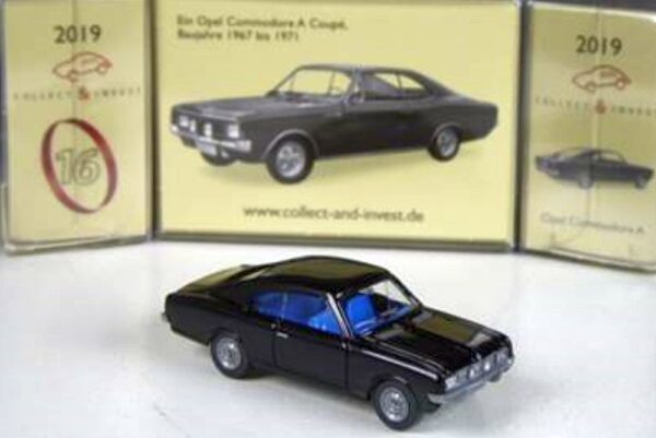 Wiking: Opel Commodore A Coupé, schwarz -12470