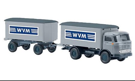 Wiking: "Serie 800" Mercedes LP 321 Kofferlastzug "WVM"-0