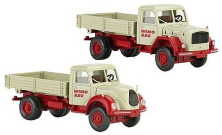 Wiking: "WiMo-Bau" Set 4: Magirus 126D 11 AK und Mercur 120 AK-0